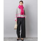 配色ライン片畦編みニット/洗える | MK MICHEL KLEIN | 詳細画像17 