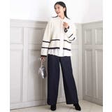 配色ライン片畦編みニット/洗える | MK MICHEL KLEIN | 詳細画像20 