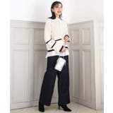 配色ライン片畦編みニット/洗える | MK MICHEL KLEIN | 詳細画像22 