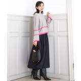 配色ライン片畦編みニット/洗える | MK MICHEL KLEIN | 詳細画像25 