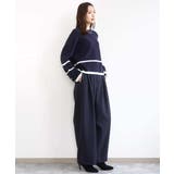 配色ライン片畦編みニット/洗える | MK MICHEL KLEIN | 詳細画像30 