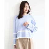 配色ライン片畦編みニット/洗える | MK MICHEL KLEIN | 詳細画像31 