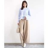 配色ライン片畦編みニット/洗える | MK MICHEL KLEIN | 詳細画像33 