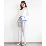 配色ライン片畦編みニット/洗える | MK MICHEL KLEIN | 詳細画像36 