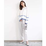 配色ライン片畦編みニット/洗える | MK MICHEL KLEIN | 詳細画像38 