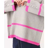 配色ライン片畦編みニット/洗える | MK MICHEL KLEIN | 詳細画像44 