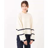 配色ライン片畦編みニット/洗える | MK MICHEL KLEIN | 詳細画像48 