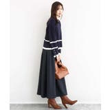 配色ライン片畦編みニット/洗える | MK MICHEL KLEIN | 詳細画像5 