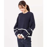 配色ライン片畦編みニット/洗える | MK MICHEL KLEIN | 詳細画像54 