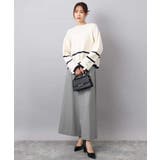 配色ライン片畦編みニット/洗える | MK MICHEL KLEIN | 詳細画像9 