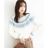 アイボリー | ノルディック柄ニット/洗える | MK MICHEL KLEIN