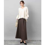 片畦編みVネックニット/洗える | MK MICHEL KLEIN | 詳細画像19 