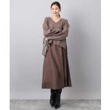 片畦編みVネックニット/洗える | MK MICHEL KLEIN | 詳細画像3 