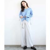 片畦編みVネックニット/洗える | MK MICHEL KLEIN | 詳細画像44 