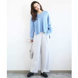 片畦編みVネックニット/洗える | MK MICHEL KLEIN | 詳細画像45 