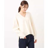 片畦編みVネックニット/洗える | MK MICHEL KLEIN | 詳細画像53 