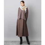 片畦編みVネックニット/洗える | MK MICHEL KLEIN | 詳細画像7 