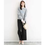 ロゴ入りウール混ニット/前後2way/洗える | MK MICHEL KLEIN | 詳細画像3 