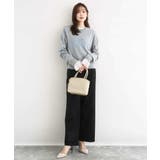 ロゴ入りウール混ニット/前後2way/洗える | MK MICHEL KLEIN | 詳細画像4 