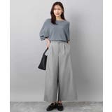 ラメ入りドルマンスリーブ畦編みニット/洗える | MK MICHEL KLEIN | 詳細画像12 