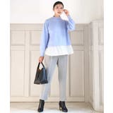 レイヤードデザインチュニックニット/洗える | MK MICHEL KLEIN | 詳細画像18 