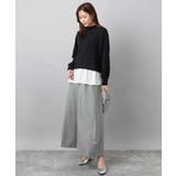 レイヤードデザインチュニックニット/洗える | MK MICHEL KLEIN | 詳細画像2 