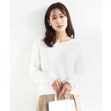 アイボリー | ツィーディーVネックニット/洗える | MK MICHEL KLEIN