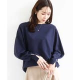 ネイビー | ドルマンスリーブニット/洗える | MK MICHEL KLEIN