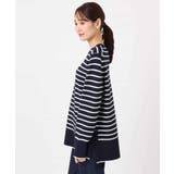 柄編みボーダーニット | MK MICHEL KLEIN | 詳細画像13 