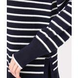 柄編みボーダーニット | MK MICHEL KLEIN | 詳細画像17 