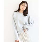 スウェットライククルーネックニット/洗える | MK MICHEL KLEIN | 詳細画像1 