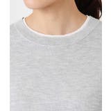 スウェットライククルーネックニット/洗える | MK MICHEL KLEIN | 詳細画像17 