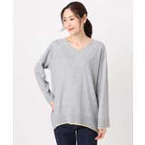 配色ラインVネックニット/洗える | MK MICHEL KLEIN | 詳細画像21