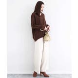 配色ラインVネックニット/洗える | MK MICHEL KLEIN | 詳細画像3