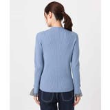 千鳥格子柄シフォンレイヤード風ハイゲージニット/洗える | MK MICHEL KLEIN | 詳細画像16 