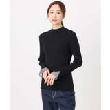 千鳥格子柄シフォンレイヤード風ハイゲージニット/洗える | MK MICHEL KLEIN | 詳細画像24 