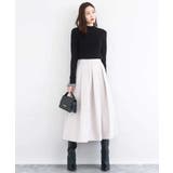 千鳥格子柄シフォンレイヤード風ハイゲージニット/洗える | MK MICHEL KLEIN | 詳細画像3 