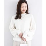 アイボリー | シャドーボーダー調ドルマンニット/洗える | MK MICHEL KLEIN