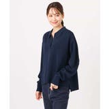 衿付きラガーニット/洗える | MK MICHEL KLEIN | 詳細画像17 