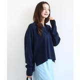 衿付きラガーニット/洗える | MK MICHEL KLEIN | 詳細画像2 