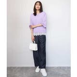 ハイゲージニット×裾レースタンクトップセット/洗える | MK MICHEL KLEIN | 詳細画像13