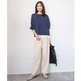 ハイゲージニット×裾レースタンクトップセット/洗える | MK MICHEL KLEIN | 詳細画像3