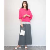 ハイゲージニット×裾レースタンクトップセット/洗える | MK MICHEL KLEIN | 詳細画像7