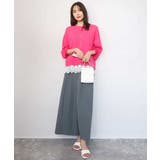 ハイゲージニット×裾レースタンクトップセット/洗える | MK MICHEL KLEIN | 詳細画像8