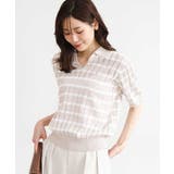 [洗える]衿付きスキッパーデザインニット | MK MICHEL KLEIN | 詳細画像18 