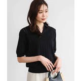 [洗える]衿付きスキッパーデザインニット | MK MICHEL KLEIN | 詳細画像7 