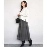 チェック柄シフォンスカート/洗える | MK MICHEL KLEIN | 詳細画像11 