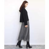 チェック柄シフォンスカート/洗える | MK MICHEL KLEIN | 詳細画像12 