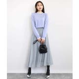 チェック柄シフォンスカート/洗える | MK MICHEL KLEIN | 詳細画像21 