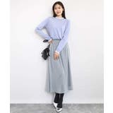 チェック柄シフォンスカート/洗える | MK MICHEL KLEIN | 詳細画像22 